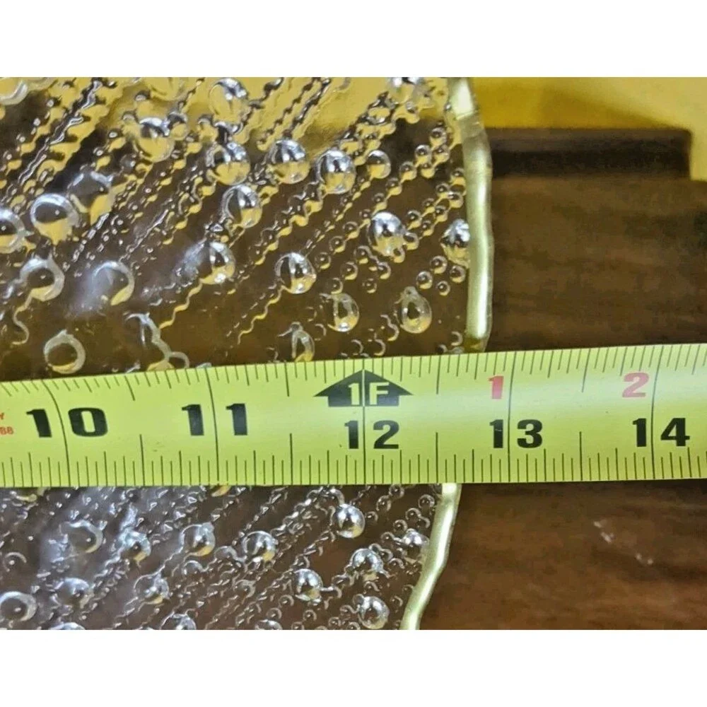 Artistic Accents Clear Bubble Glass Platter – 12.75